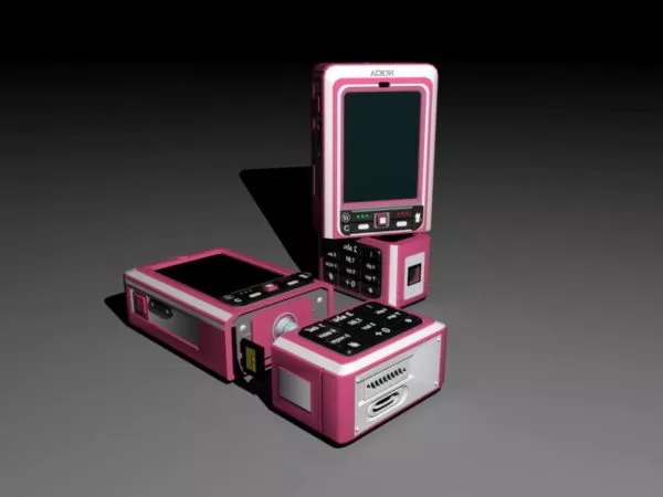 Nokia 3250 Phone 3d model Nokia 3250 Phone 3d model