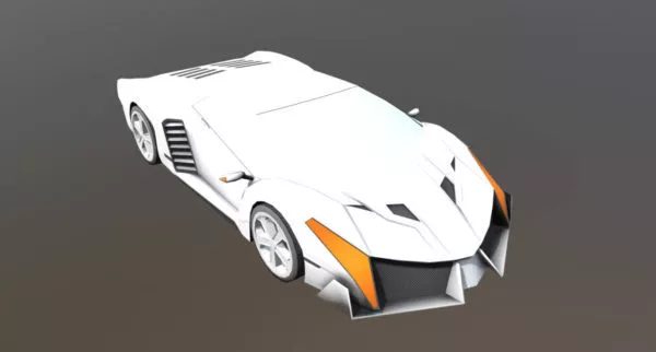 Modern Coach Bus 3d model
