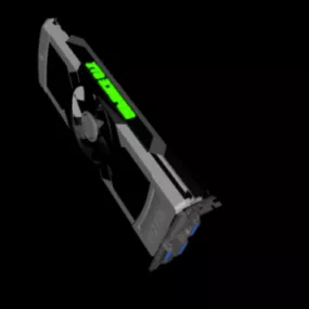 Nvidia Geforce Gtx690 Graphic Card 3d model