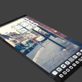 Oe Smart Phone Full Screen 3d model