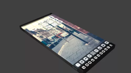 Oe Smart Phone Full Screen 3d model Oe Smart Phone Full Screen 3d model