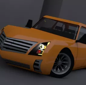 Yellow Cuv Car Concept 3d model
