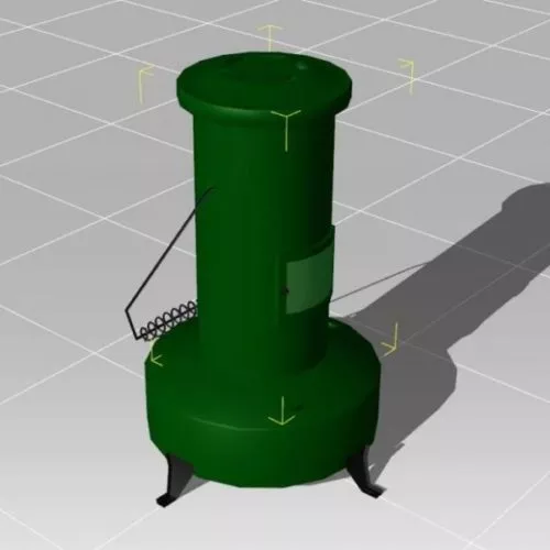 Vintage Oil Lamp 3d model Vintage Oil Lamp 3d model