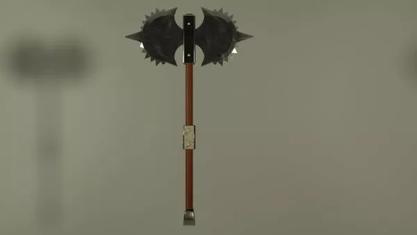 Battle Axe Medieval Game Concept 3d model
