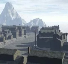 Old Town City Building 3d model