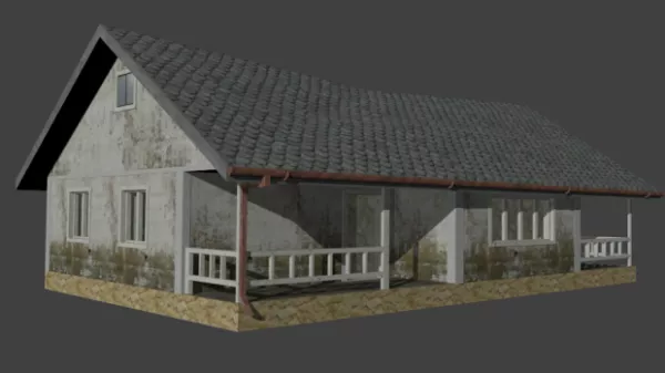 Old Country House Design 3d model Old Country House Design 3d model