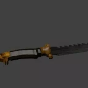 Old Kasatura Sword 3d model