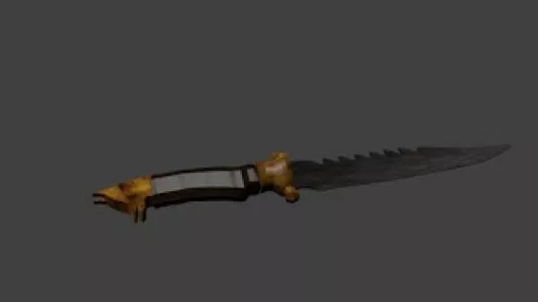 Old Kasatura Sword 3d model Old Kasatura Sword 3d model