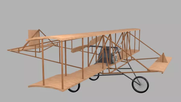 Old Airplane 3d model Old Airplane 3d model