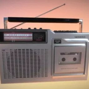 Old Radio Device 3d model