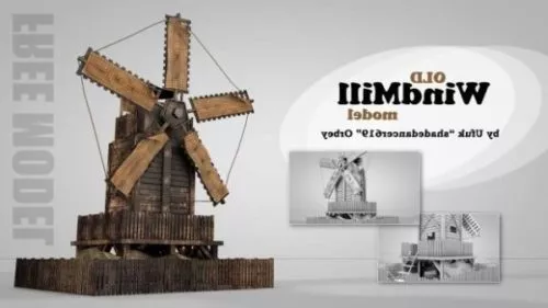 Windmill House 3d model Windmill House 3d model