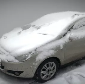 Opel Winter Sedan Car 3d model