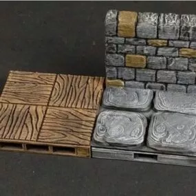 Wall Bases Material 3d model