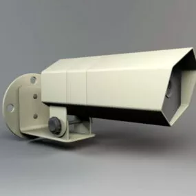 Outdoor Wall Mount Cctv Camera 3d model