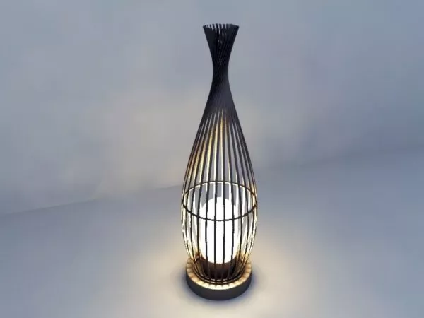 Vertical Steel Cage 3d model
