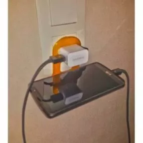 Printable Outlet Cellphone Holder 3d model
