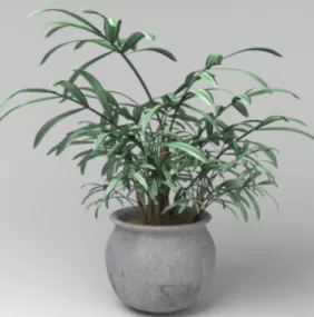Outdoor Plant Pot 3d model