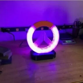 Printable Logo Stand Led Edition 3d model