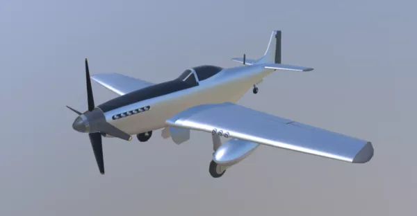 Mustang Airplane P51 3d model Mustang Airplane P51 3d model