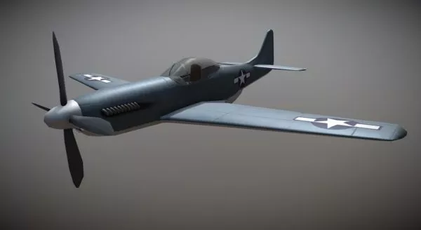 P51d Aircraft 3d model P51d Aircraft 3d model