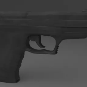 P99 Gun Weapon 3d model