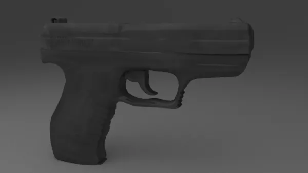 Auto Pistol Concept 3d model
