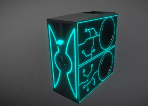 Computer Camera Sphere 3d model