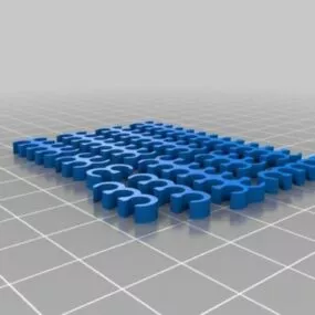 Printable Pc Cable Combs 3d model