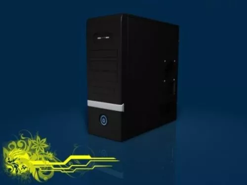 Black Pc Computer Case 3d model Black Pc Computer Case 3d model