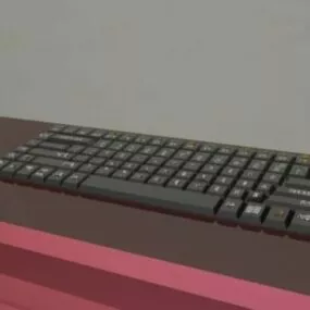 Pc Keyboard Typical Design 3d model