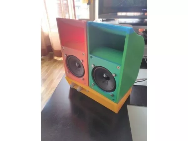 Audio Speaker Wood Case 3d model