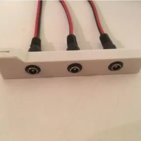 Printable Pcie Barrel Plug Connector 3d model