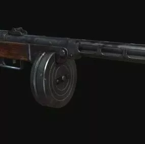 Army Ppsh41 Gun 3d model