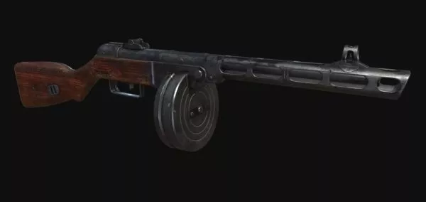 Army Ppsh41 Gun 3d model Army Ppsh41 Gun 3d model