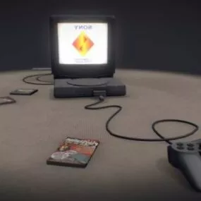 Ps1 Game Console Device 3d model