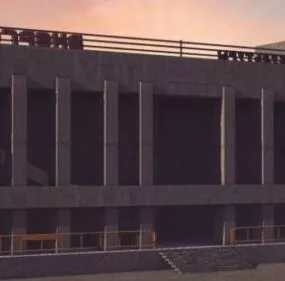 Culture Palace Architecture Design 3d model