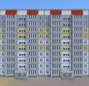 Panel House Apartment 3d model