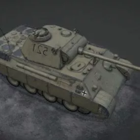 Panzer V Panther Tank 3d model