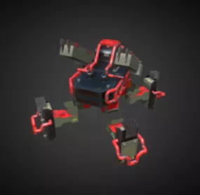 Paper Warrior Robot Concept 3d model
