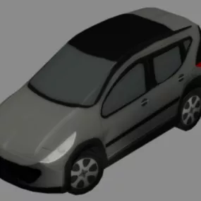 Peugeot 207 Car 3d model