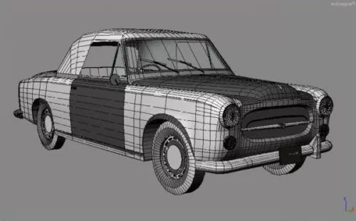 Peugeot 403 Car Design 3d model Peugeot 403 Car Design 3d model