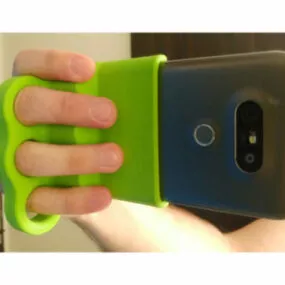 Phone Brass Horizontal Hand Mount 3d model