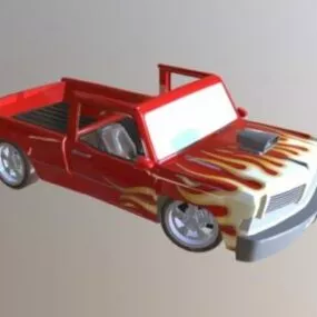 Gaming Car Pick Up Truck 3d model