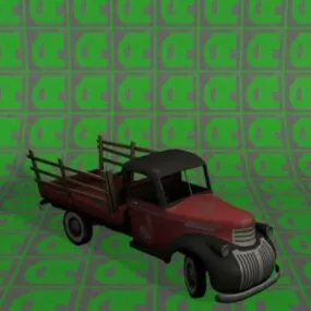 Old Pickup Truck 3d model