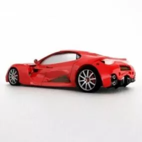 Pixel Sport Car 3d model