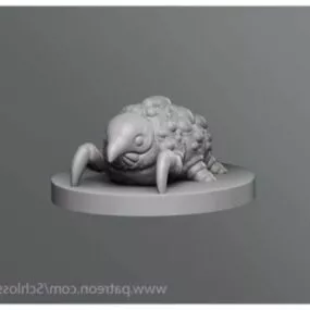 Plague Caterpillar Monster Character 3d model