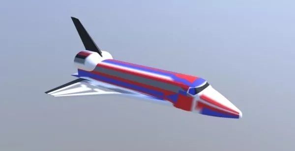 Futuristic Supersonic Airplane Concept 3d model