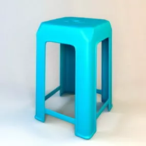 Furniture Plastic Stool Seat 3d model