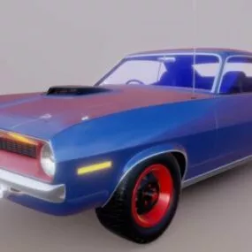 Car Plymouth Barracuda 1970 3d model