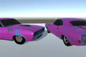 Plymouth Car Lowpoly 3d model